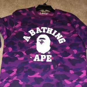 Bape crewneck camo sweatshirt